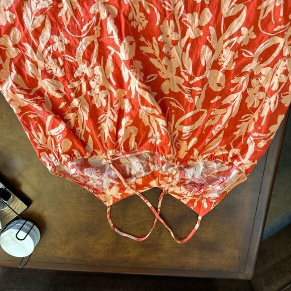 Ava & Viv Orange Floral Crossback Tabk Top NWOT Size 2X - Picture 15 of 15
